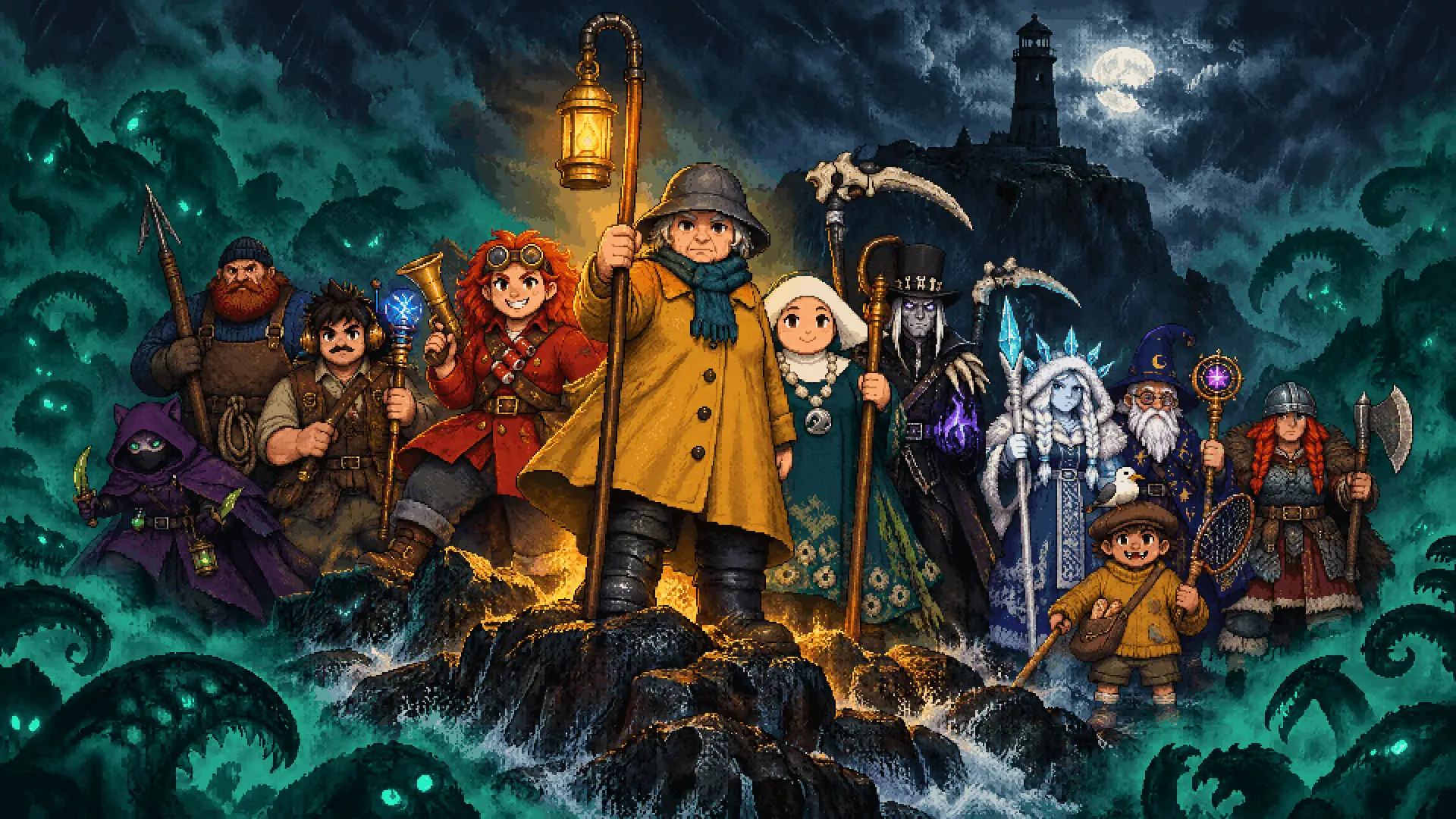 Key art: Morwenna and the heroes