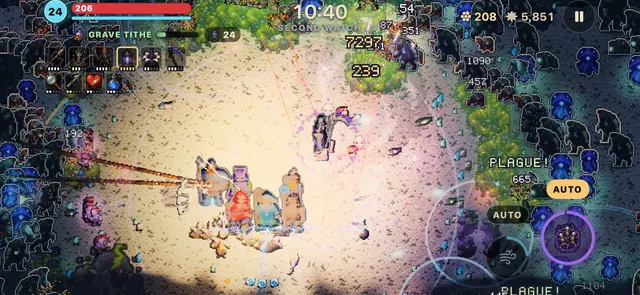 A full crew of eight holds the beach as the horde closes in.